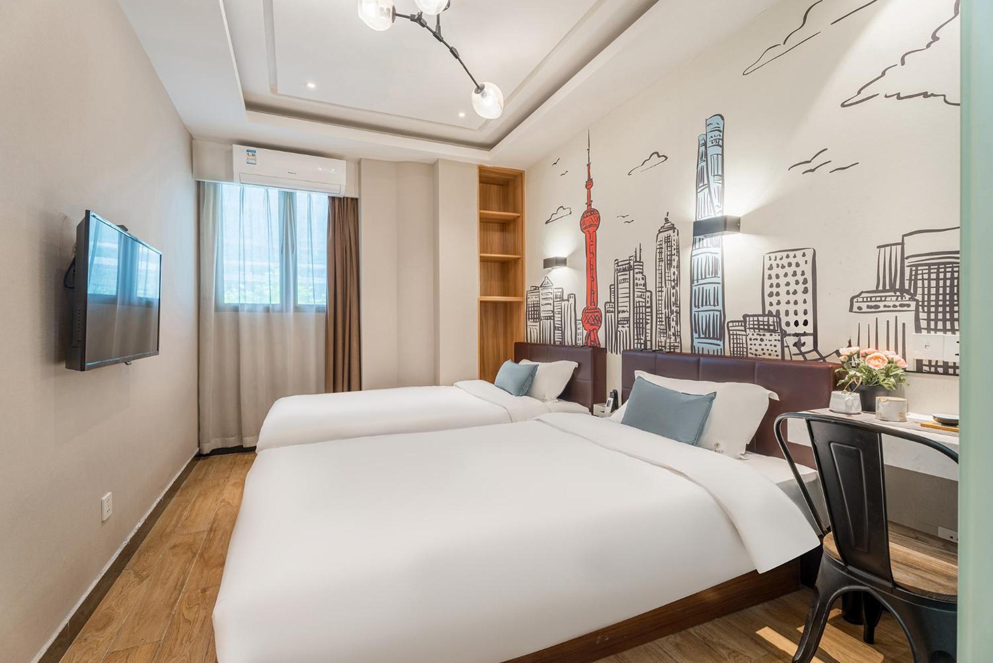 Meego Yes Hotel Şanghay Dış mekan fotoğraf